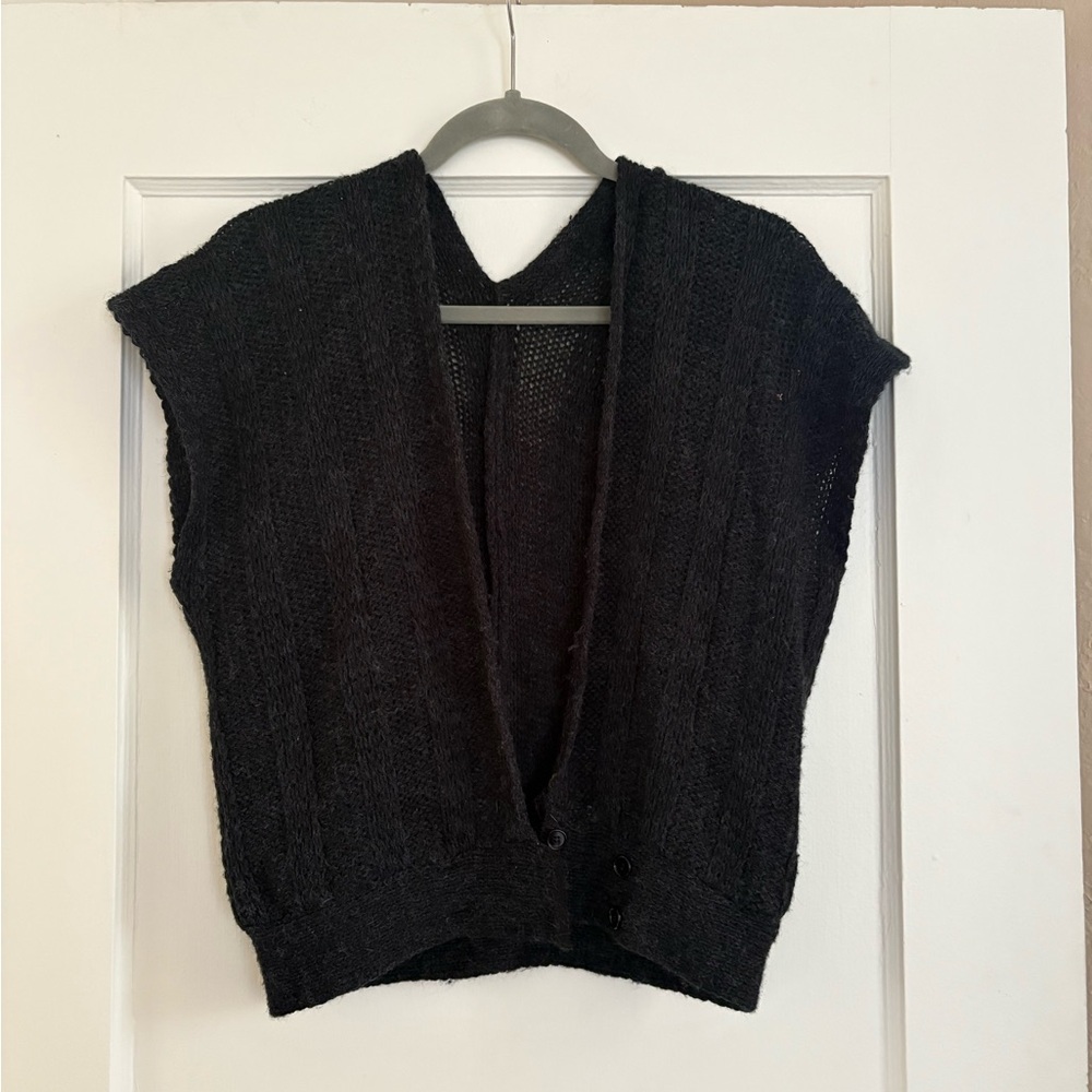 Women's Vintage Black Sweater Vest